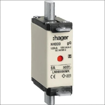 HAGER LNH0006MK NH000 KTF MK6A 500V