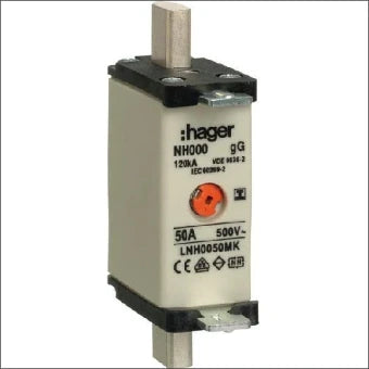 HAGER LNH0050MK NH000 KTF MK50A 500V