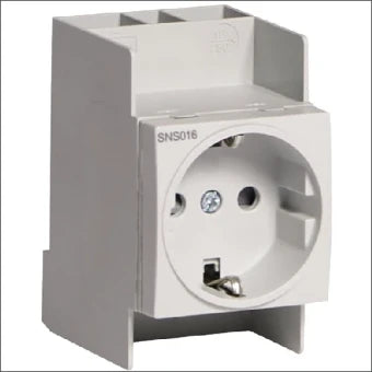 HAGER VKS09SW Wandcontactdoos modulair