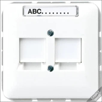 JUNG CD569-2NWELG Bauteil / Zentralplatte Kommunikations-Schalterprogramm