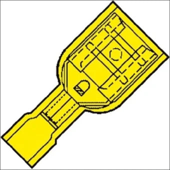KLEMKO 156340 Aderdoorverbinder rond/vlak
