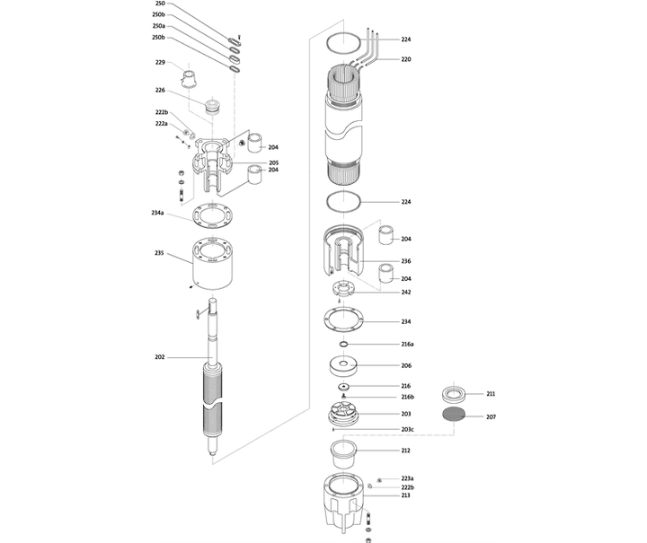 GRUNDFOS Unterwasserpumpe SP 215-8A Nr. 18AT43A8