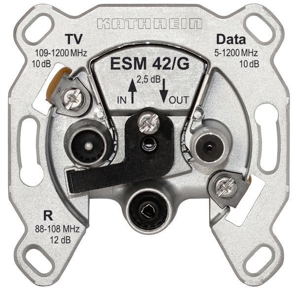 KATHREIN Digital Systems KATHmodem-Durchschleifdose ESM 42/G 3fach -Art. 21110055
