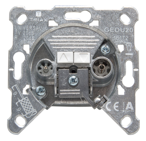 TRIAX Durchgangsdose GEDU 20 2-loch -Art. 306213
