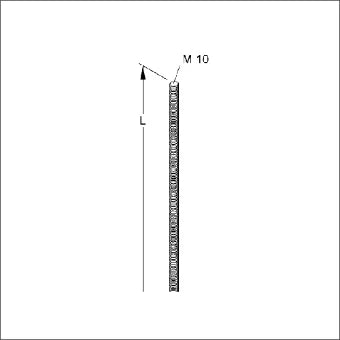 NIEDAX 51951 R2PD10 1M Draadstang