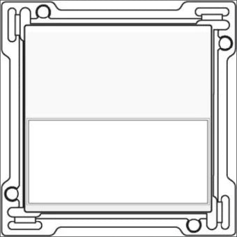 NIKO 101-60905 Bedienelement / Zentralplatte Schalterprogramm 45 mm