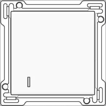 NIKO 101-61901 Bedienelement / Zentralplatte Schalterprogramm 45 mm