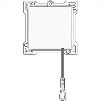 NIKO 101-63906 Bedienelement / Zentralplatte Schalterprogramm 45 mm