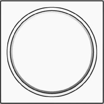 NIKO 154-64006 Bedienelement / Zentralplatte Schalterprogramm 45 mm