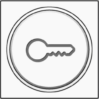 NIKO 154-64009 Bedienelement / Zentralplatte Schalterprogramm 45 mm
