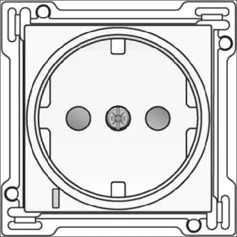 NIKO 101-66908 Bedienelement / Zentralplatte Schalterprogramm 45 mm