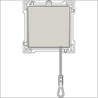 NIKO 102-63606 Bedienelement / Zentralplatte Schalterprogramm 45 mm