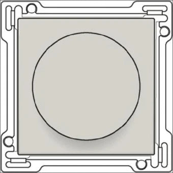 NIKO 102-65936 Bedienelement / Zentralplatte Schalterprogramm 45 mm