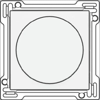 NIKO 111-31000 Bedienelement / Zentralplatte Schalterprogramm 45 mm