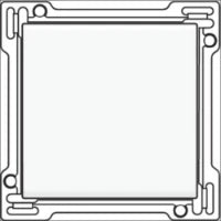 NIKO 111-76700 Abdeckrahmen Schalterprogramm 8.9 mm