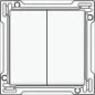 NIKO 111-76700 Abdeckrahmen Schalterprogramm 8.9 mm