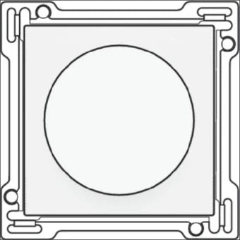 NIKO 111-65938 Bedienelement / Zentralplatte Schalterprogramm 45 mm