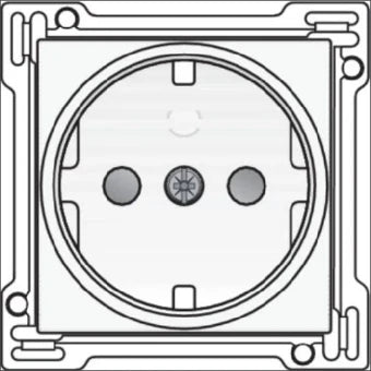 NIKO 111-66901 Bedienelement / Zentralplatte Schalterprogramm 45 mm