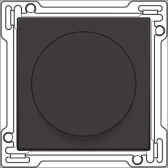 NIKO 124-65926 Bedienelement / Zentralplatte Schalterprogramm 45 mm
