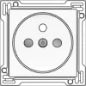 NIKO 154-61105 Bedienelement / Zentralplatte Schalterprogramm 45 mm