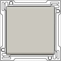 NIKO 157-76901 Bedienelement / Zentralplatte Schalterprogramm 45 mm