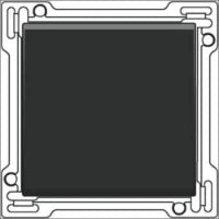 NIKO 161-66901 Bedienelement / Zentralplatte Schalterprogramm 45 mm