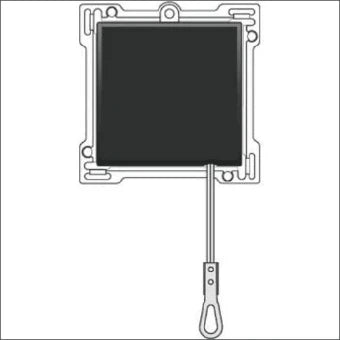 NIKO 161-63906 Bedienelement / Zentralplatte Schalterprogramm 45 mm
