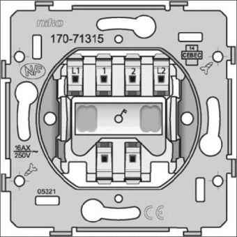 NIKO 170-71315 Installationsschalter