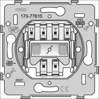 NIKO 170-77615 Installationsschalter