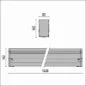 PIL 305337 Bodeminbouwarmatuur 1525 mm