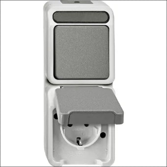 SCHNEIDER MTN3495-8029 Schakelaar/Steckdose combinatie
