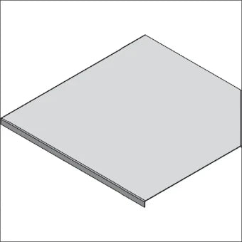 STAGO CSU30065002 Deksel Bogen/Eckstueck Kabeltragsystem 500 mm