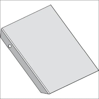 STAGO CSU302230124 Deksel Bogen/Eckstueck Kabeltragsystem 300 mm