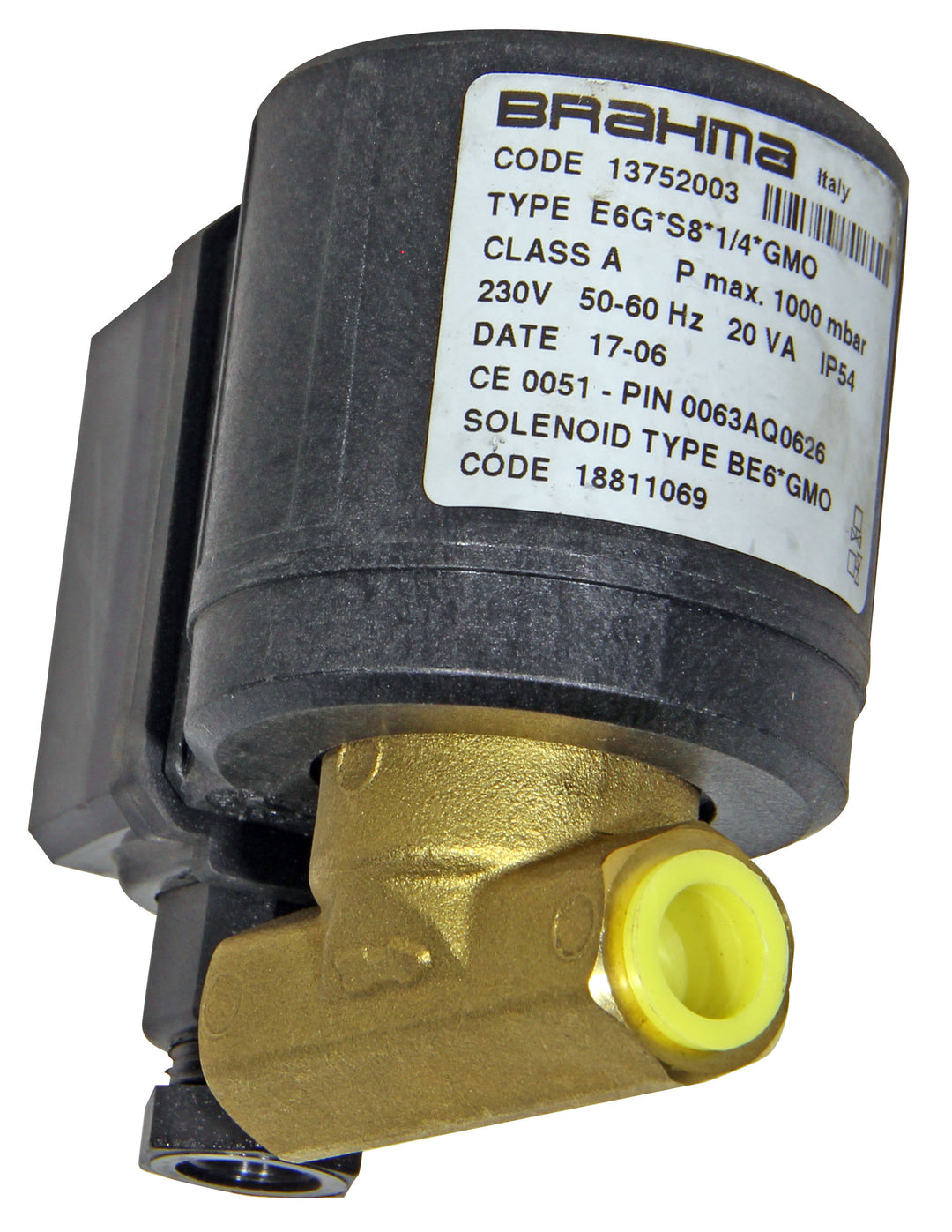 Brahma Gas-Magnetventil E6G SR8 1/2" GMO 230 VAC