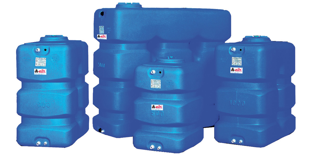 Elbi Wassertank CP-2000, 2000 l, flach, mit Bohrungen, 196 x 72 x 173 cm