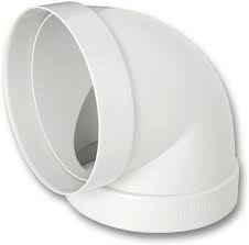 La Ventilazione Rundrohr-Bogen 90° PVC Ø 100 mm