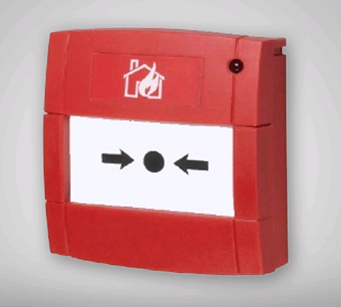 HONEYWELL Life Safety (Notifier) M700KACI-FF Handfeuermelder eingebaut + Flexelement ROT