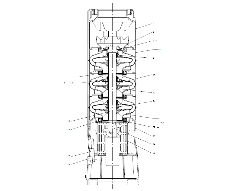 GRUNDFOS Unterwasserpumpe SP 17-5 Nr. 12A01905