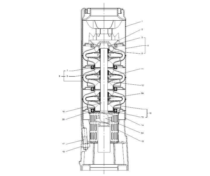GRUNDFOS Unterwasserpumpe SP 17-10 Nr. 12A01910