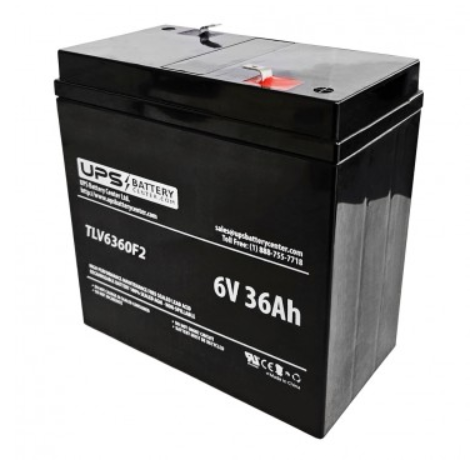 6V 36Ah with F2 Terminals TLV6360F2 - Art. 37501