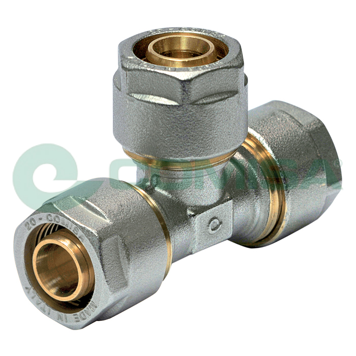 Comisa Klemm-T-Stück Ø 20 x 20 x 20 mm, Wasser