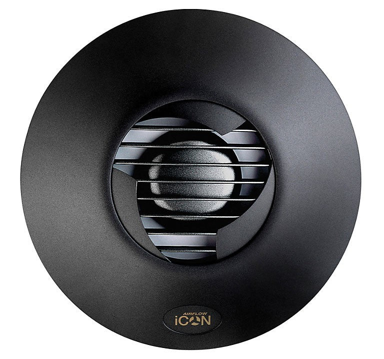 AirFlow iCON 60 Anthracite – Halbradialventilator, Rohr 150 mm, 260 m³/h