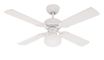 Westinghouse Vegas – Deckenventilator mit Licht, 3 Stufen, Flügel Kiefer/weiß, Ventilator weiß