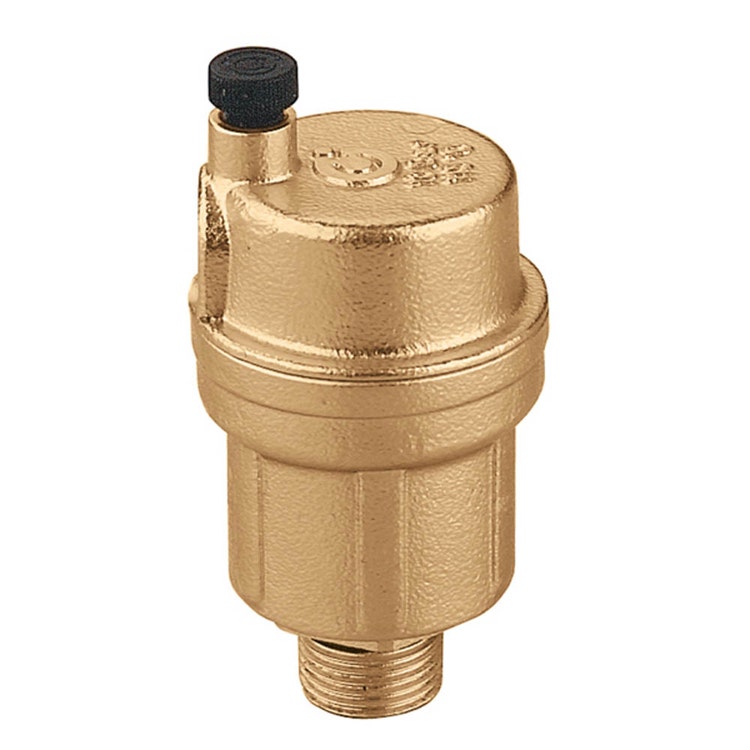 Caleffi Robocal® mit automatischem Entlüftungsventil, vertikaler Ablauf 3/8" M 502630