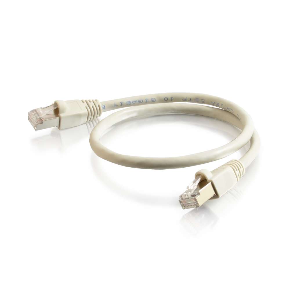 C2G 1.5m Cat6a Shielded Patch Grau