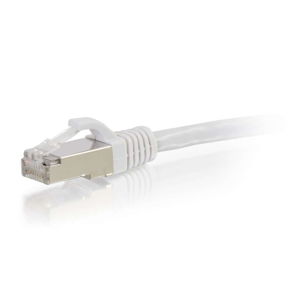 C2G 0.5m CAT6A SHIELDED Patchkabel Weiß