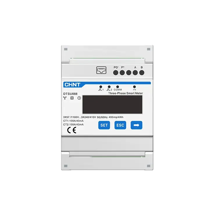 SUNGROW - Compteur Triphasé ALM Chint DTSU666 100A-40mA - UTT000132