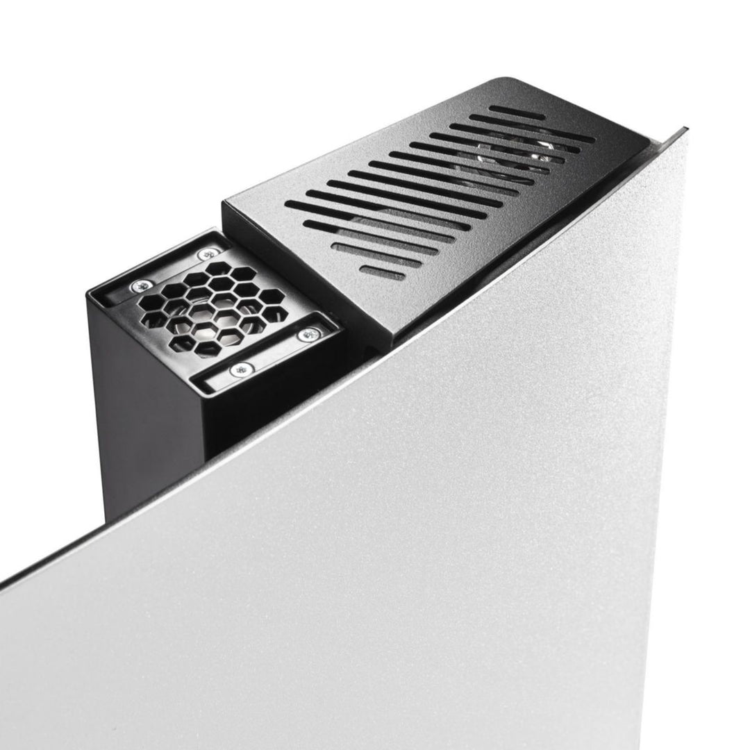 Atlantic Serenis Premium Handtuchtrockner iO, Stange links, 750 W + 1000 W Gebläse, Schwarz