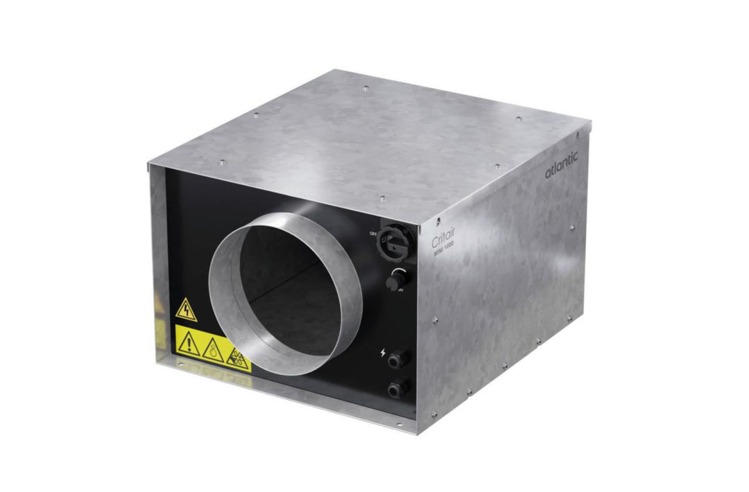 Critair Mini 500 ISO kompakte Abluftbox, extrem leise, Ø 200 mm