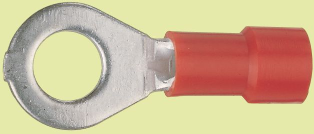 Klauke Ringkabelschuh isoliert rot 0,5-1,5 mm², M6, 100 Stück